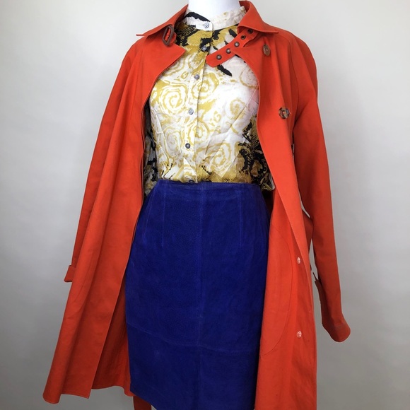 Orange Burberry Trench - Picture 12 of 13